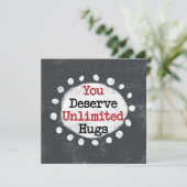 Sie verdienen unbegrenzte Huggykarte Karte (Stehend Vorderseite)