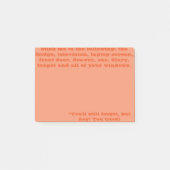 Sie vergessen irgendwie post-it klebezettel (Vorderseite)