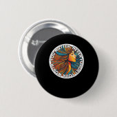 Sie. Vergiss nie deinen Verdienst. Aufkleber Button (Vorne & Hinten)