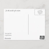 Sie verkauft Muscheln am Meer Postkarte (Rückseite)