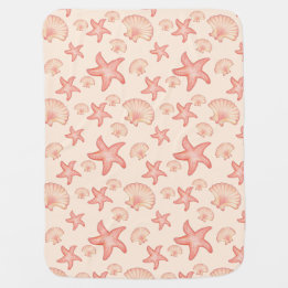 Sie verkauft Muscheln Baby Blanket Babydecke
