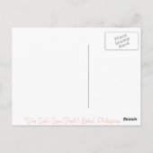 Sie verkauft Muscheln Postkarte (Rückseite)