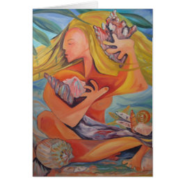 Sie verkauft Seashells - Karte