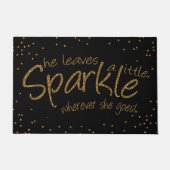 Sie Verlasse ein bisschen Sparkle Fußmatte (Vorderseite)