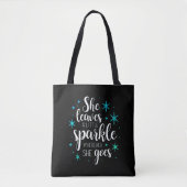 Sie Verlasse ein bisschen sparkle Tasche (Vorderseite)