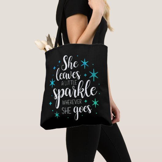 Sie Verlasse ein bisschen sparkle Tasche (Von Nahem)