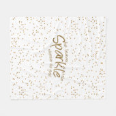 Sie Verlasse ein bisschen Sparkle, wohin sie auch  Fleecedecke (Vorderseite (Horizontal))