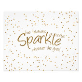 Sie Verlasse ein bisschen Sparkle, wohin sie auch Fotodruck (Vorne)