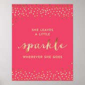 Sie Verlasse ein bisschen Sparkle, wohin sie auch  Poster (Vorne)