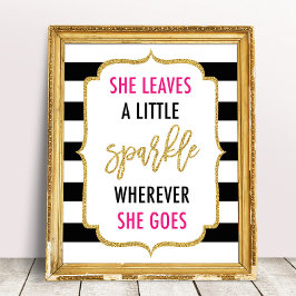 Sie Verlasse ein bisschen sparkle, wohin sie auch  Poster