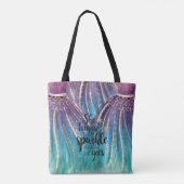 Sie Verlasse ein kleines Sparkle-Meerjungfrau-Glit Tasche (Rückseite)