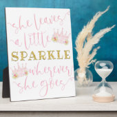 Sie Verlasse ein kleines, spärliches Zimmerzeichen Fotoplatte (Seite)