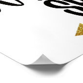 Sie verlasse ein wenig funkelnd poster (Ecke)