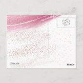 Sie Verlasse ein wenig spärlichen Luxus Personalis Postkarte (Rückseite)