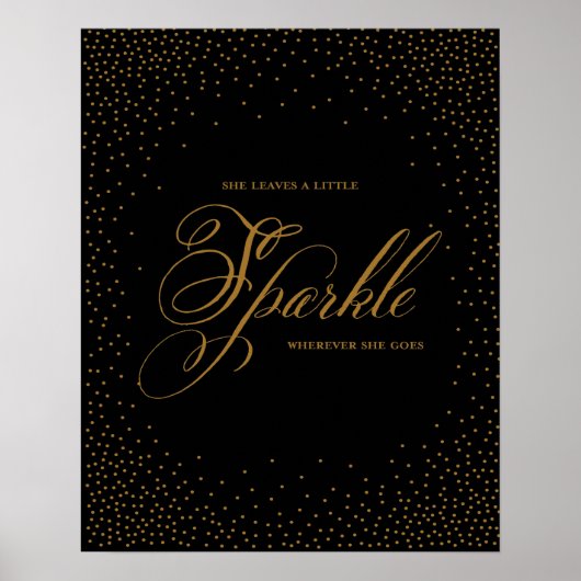 Sie Verlasse eine kleine Sparkle - Premiumd-Leinwa Poster (Vorne)
