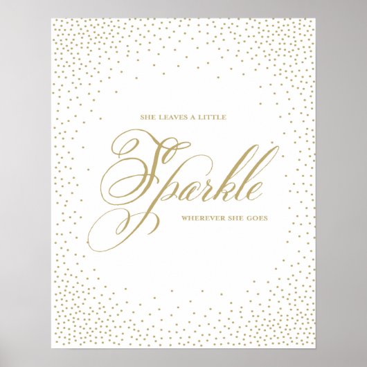 Sie Verlasse eine kleine Sparkle - Premiumd-Leinwa Poster (Vorne)