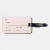 Sie Verlasse einen kleinen, spärlichen Gepäckanhän Gepäckanhänger (Rückseite horizontal)