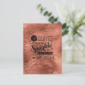Sie Verlasse Sparkle Rose Tiger Postcard Postkarte (Stehend Vorderseite)