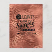 Sie Verlasse Sparkle Rose Tiger Postcard Postkarte (Vorderseite)