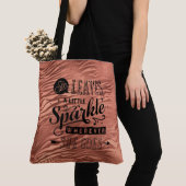 Sie Verlasse Sparkle Rose Tiger Print Tasche (Von Nahem)