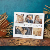 Sie Verlassen Paw Prints auf unserer Herz-FotoColl Fotoplatte (Seite)