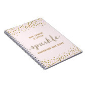 Sie Verlasst ein kleines Sparkle-Notebook Notizblock (Rechte Seite)