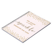 Sie Verlasst ein kleines Sparkle-Notebook Notizblock (Linke Seite)