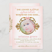 Sie Verlasst einen kleinen, spärlichen Rahmen Einladung (Vorne/Hinten)