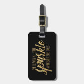 Sie verlässt einen wenigen Schein Gepäckanhänger (Vorderseite vertikal)