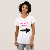 Sie verließ, ich ist mit ihr! T-Shirt (Vorne ganz)