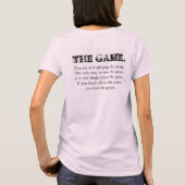 SIE VERLOREN GERADE THE GAME T-Shirt (Rückseite)
