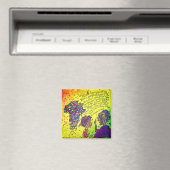 Sie verloren ihre Geschichte 2 Zoll Square Magnet (In Situ (Geschirrspüler))