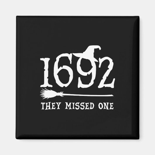 Sie vermissten ein Halloween-Feministenstertrial W Magnet (Vorne)