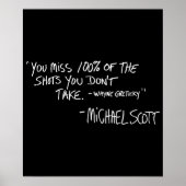 Sie verpassen 100 der Shots, die Sie nicht mitnehm Poster (Vorne)