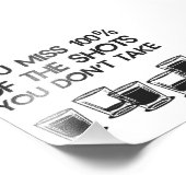 Sie verpassen 100% der Shots, die Sie nicht nehmen Fotodruck (Ecke)