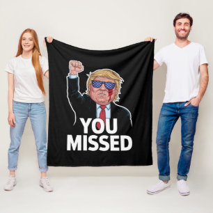 Sie verpassten Donald Trump Fleecedecke