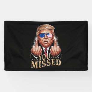 Sie verpassten Donald Trump US-Wahl Banner