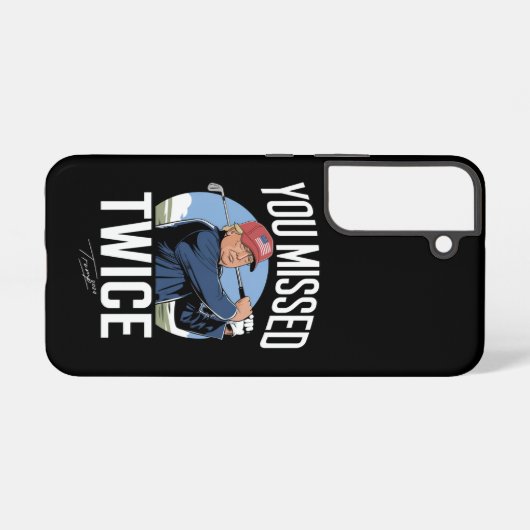 Sie verpassten zweimal Golf 2024 Abstimmung Trump Samsung Galaxy Hülle (Rückseite (Horizontal))