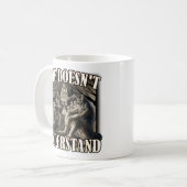 Sie versteht nicht kaffeetasse (Vorderseite Links)