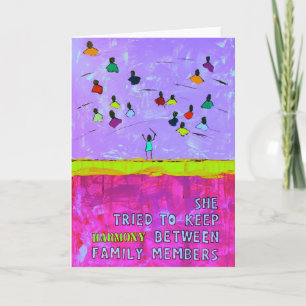 Sie versuchte, HARMONIE zwischen Karte