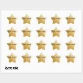 Sie versuchten Gold Star Sticker (Blatt)