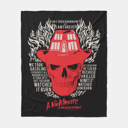 Sie versuchten, mich zu brennen fleecedecke (Vorderseite)