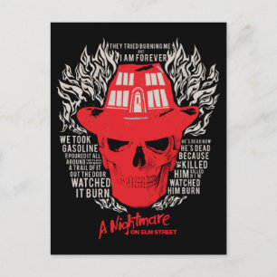 Sie versuchten, mich zu verbrennen feiertagspostkarte