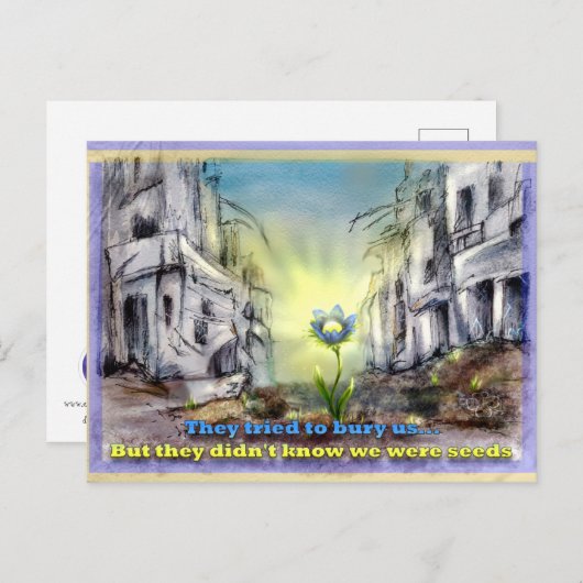 Sie versuchten uns zu begraben. Aber wir waren Sam Postkarte (Vorne/Hinten)