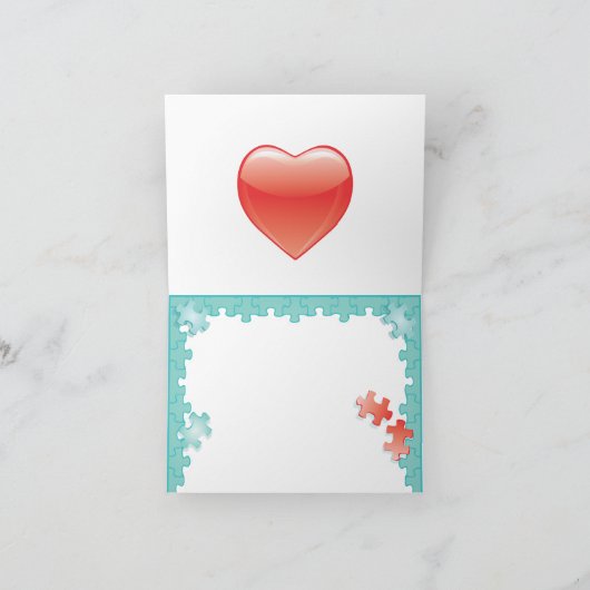 Sie vervollständigen mich mit einem Puzzle. Danke  (Innenseite)