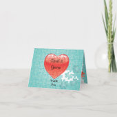 Sie vervollständigen mich mit einem Puzzle. Danke  (Vorderseite)