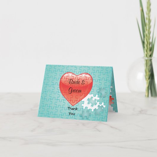 Sie vervollständigen mich mit einem Puzzle. Danke  (Vorderseite)