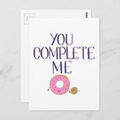 Sie vervollständigen mich postkarte (Vorne/Hinten)