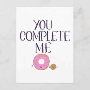 Sie vervollständigen mich postkarte