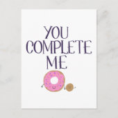 Sie vervollständigen mich postkarte (Vorderseite)